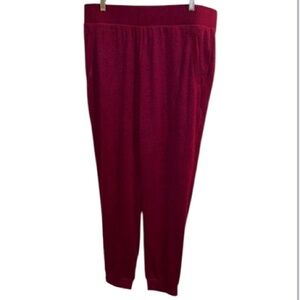 Chicos jogger Pants zenergy soft essentials orchid flower color pinky red NEW 12
